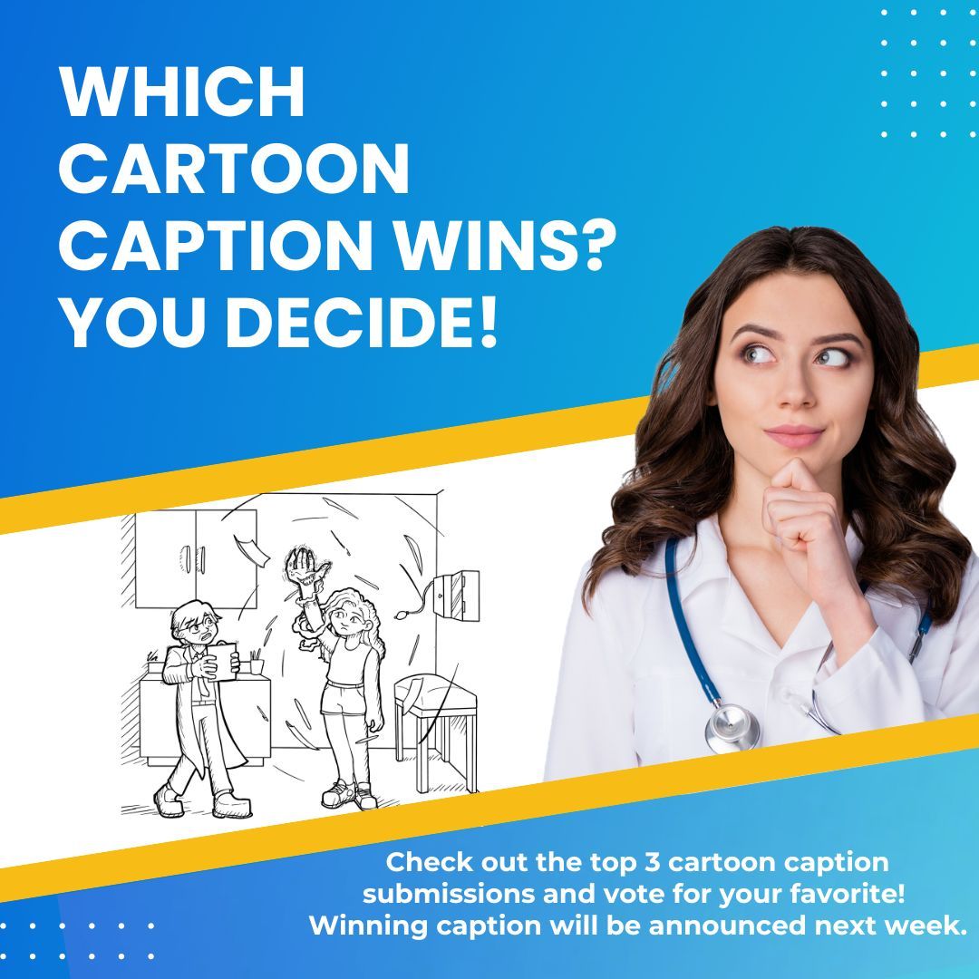 physicianswkly's tweet photo. Who gets your vote in our PW Cartoon Caption Contest?
We've picked our favorite 3 physician submissions and now it’s YOUR turn to choose the winner! View the full size #cartoon and vote for your favorite caption here: https://t.co/ZgtbC02uvd
#SoMeDocs #MedTwitter #DocCartoon https://t.co/L6iqmIXrSb