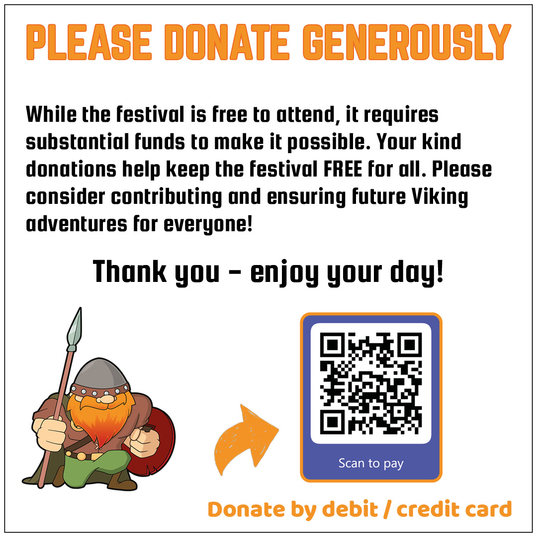 Don't let the Vikings go hungry! Donate now and help us keep the feast going.🍖🍗

Scan the QR code or follow the link: cstu.io/44ca6f

🗓️ July 20th-21st⏰from 10:00AM