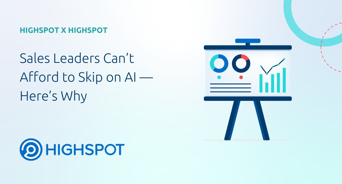 84% of sales reps say AI enhances customer interactions 🤖 

Our very own Lucas Welch delves into ways to embrace AI to drive consistent performance 📈

Be a part of the AI revolution 💡 
hghspot.co/4bGd856

#sales performance #ai #data #coaching #enabletheimpossible