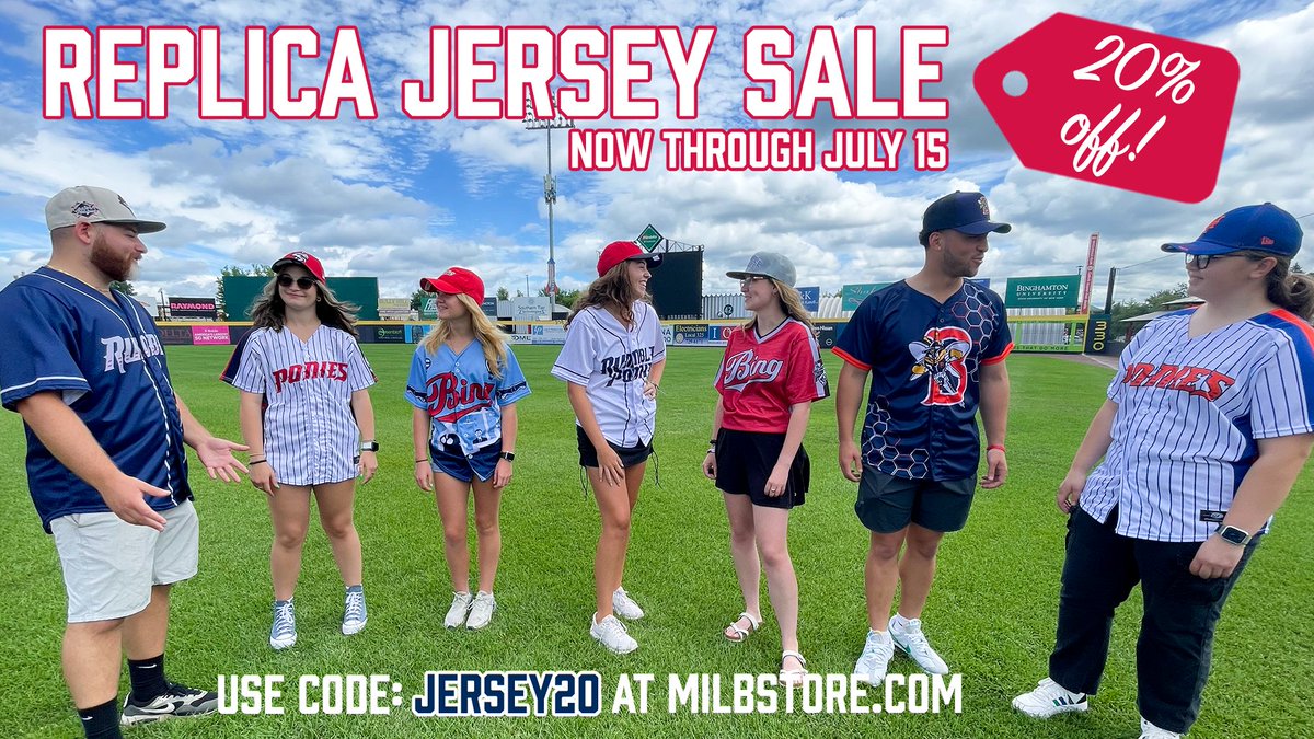 Represent the Ponies with a replica jersey! 

🛒 Use code JERSEY20 for 20% off at milbstore.com/collections/bi…
⏰ Offer valid NOW through July 15 so act fast!