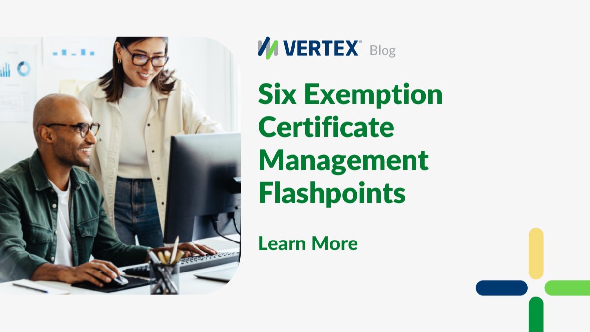 ConTat4's tweet photo. As #taxaudit activity increases, it’s essential to have an efficient exemption certificate management system in place. Learn the 6 areas #taxteams should pay close attention to in the latest blog from our Chief Tax Officer, @M_Bernard_CTO:  https://t.co/nCo7igeF8M https://t.co/oUNZqqbi4l