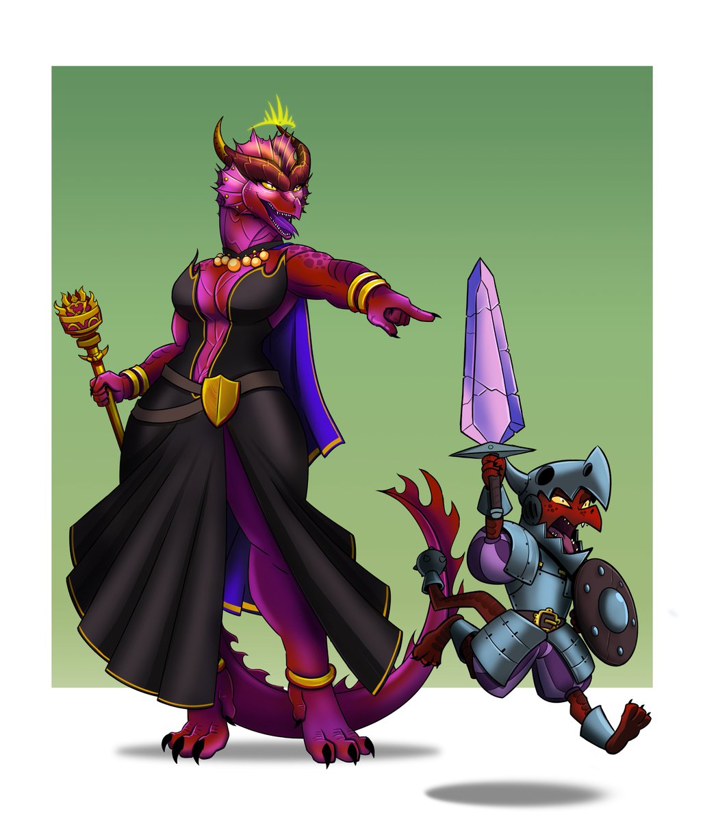 New D&amp;D character idea! A dragon princess, or a princess dragon? #dungeonsanddragons #dragonborn #kobold