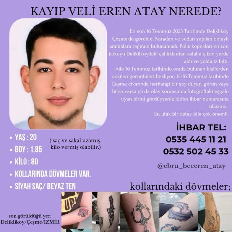 #KayıpVeliErenBulunsun .. 
Paylaşım İSTİYORUZ! Bulunsun artık evladımız..