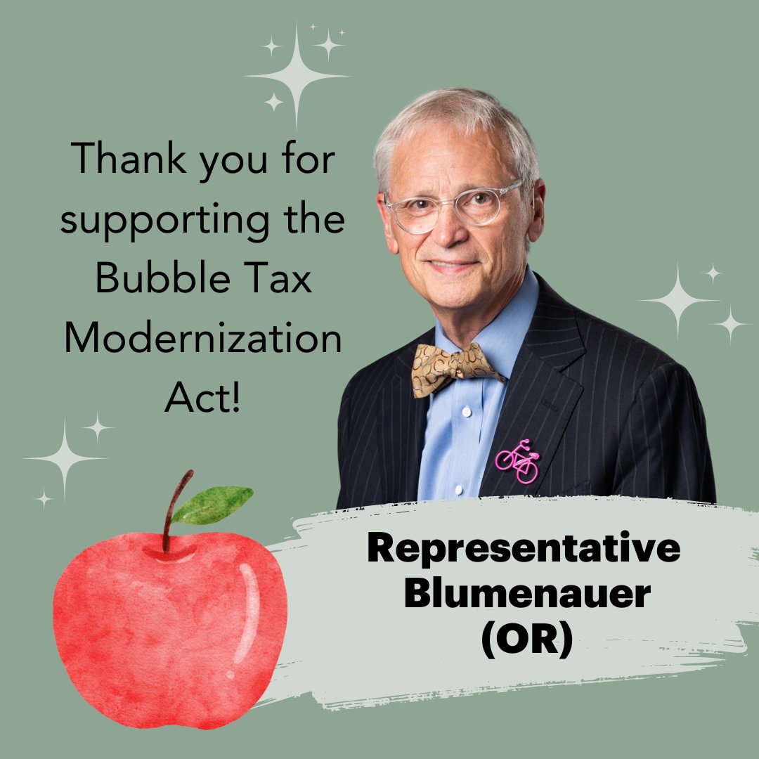 PickCider's tweet photo. Meet Rep. Earl Blumenauer (@repblumenauer). Please help us thank him for co-sponsoring the Bubble Tax Modernization Act and introducing it to the 118th Congress. #bubblebill #bubbletaxmodernizationact #freethebubbles #bubblesforthepeople #pickcider #craftcider #hardcider #cider https://t.co/3Ls0rptfSs