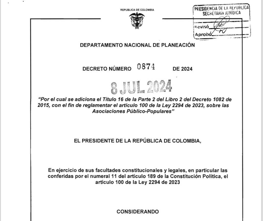 cabogadosa1's tweet photo. Decreto 874/24: Reglamenta la forma como las Entidades Estatales podrán celebrar directamente contratos hasta por la mínima cuantía con personas naturales o entidades sin ánimo de lucro/ Asociaciones Público Populares 
https://t.co/MSzjt7AqH1 https://t.co/fPv5TgKZQZ