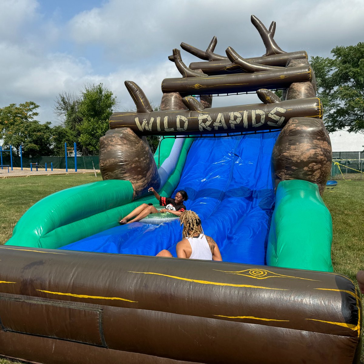 GramonFamily's tweet photo. What a way to kick off the first week of ESY! A few shots of our students enjoying the waterpark in our backfield as we slide into another school year!

https://t.co/ItMfmVERyj https://t.co/erdHMlYO0M