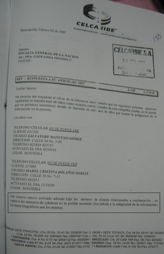 JuanPoe's tweet photo. Sabían que la empresa CELCARIBE propiedad de los Char, protegió a Salvatore Mancuso, negándole a la Fiscalía, la prueba de sus números de celular desde donde ordenaba crímenes. La Fiscalía debe investigar a los Char, pedir el registro de llamadas y Mancuso debe revelar la verdad. https://t.co/2SdunLrqX9