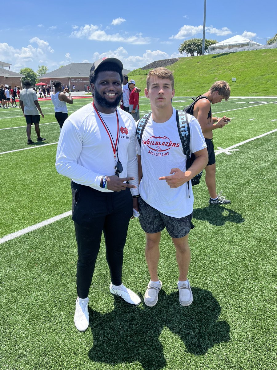 Had a great day at the <a href="/NGUFootball1/">North Greenville Football</a> camp! <a href="/NyleGrove/">Coach Nyle, MBA, M.Ed</a> <a href="/Billy321Fred/">Fred Billy</a> <a href="/coach_dbaker/">Donny Baker</a> <a href="/MrCoachFrate/">Anthony Frate</a> <a href="/CoachPerdomo/">Chris Perdomo</a>