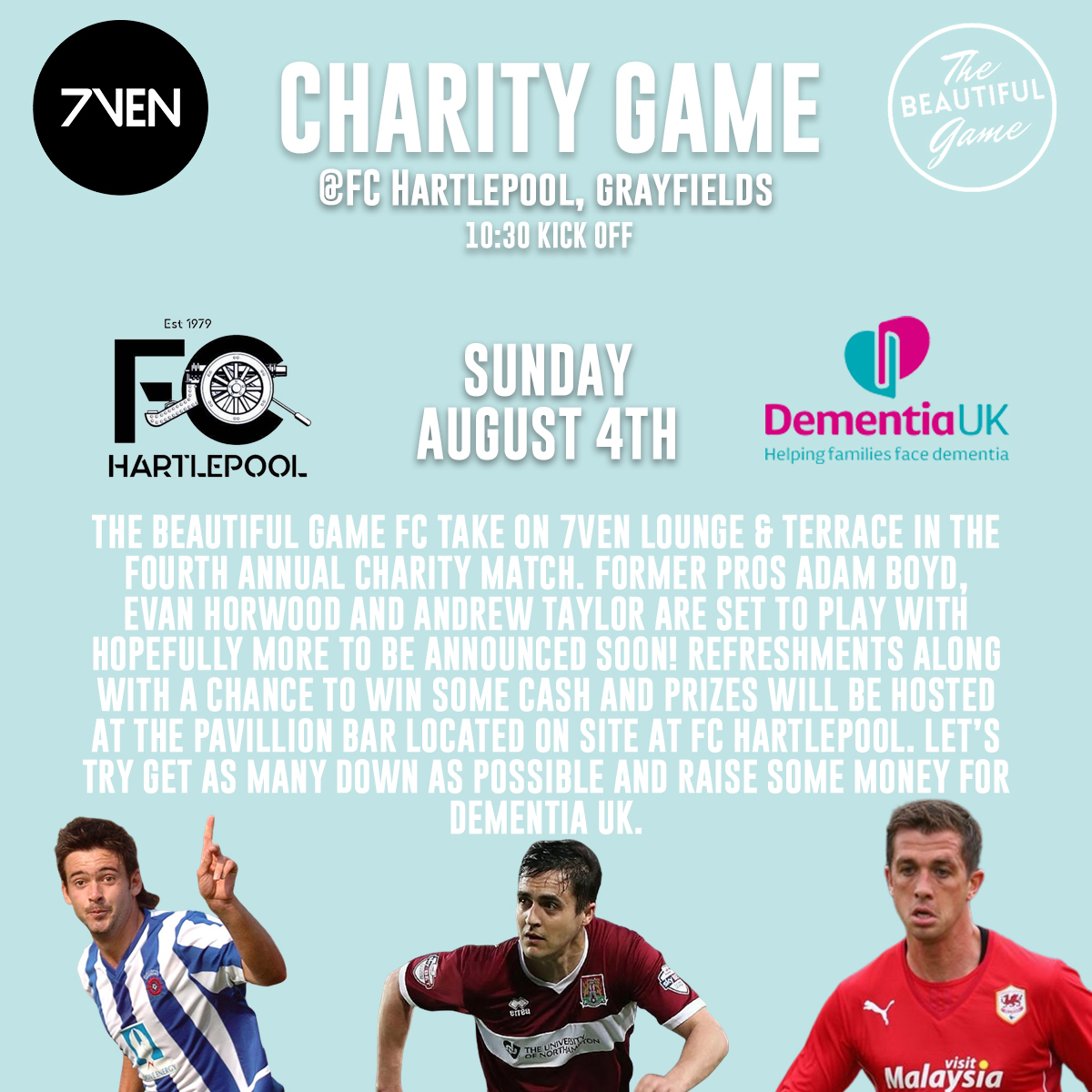 Details for the Charity Game below ⬇️

Thanks to <a href="/FC_Hartlepool/">FC Hartlepool</a> for hosting.