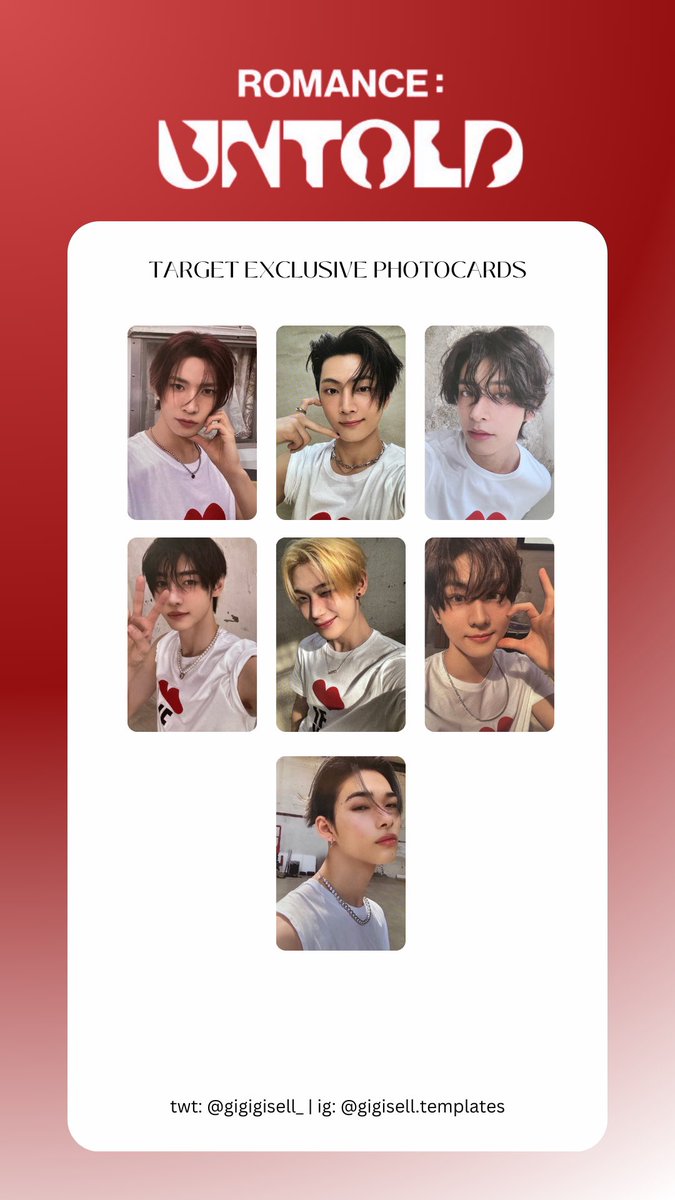 ENHYPEN ROMANCE:UNTOLD target US限定　ソンフン WTT][WTB][USA] enhypen romance:untold pcs : r⁄kpopforsale