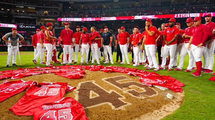 LAATweeter's tweet photo. 5 years ago today, the Angels threw a no hitter in honor of Tyler Skaggs https://t.co/d0dmvDHHn1