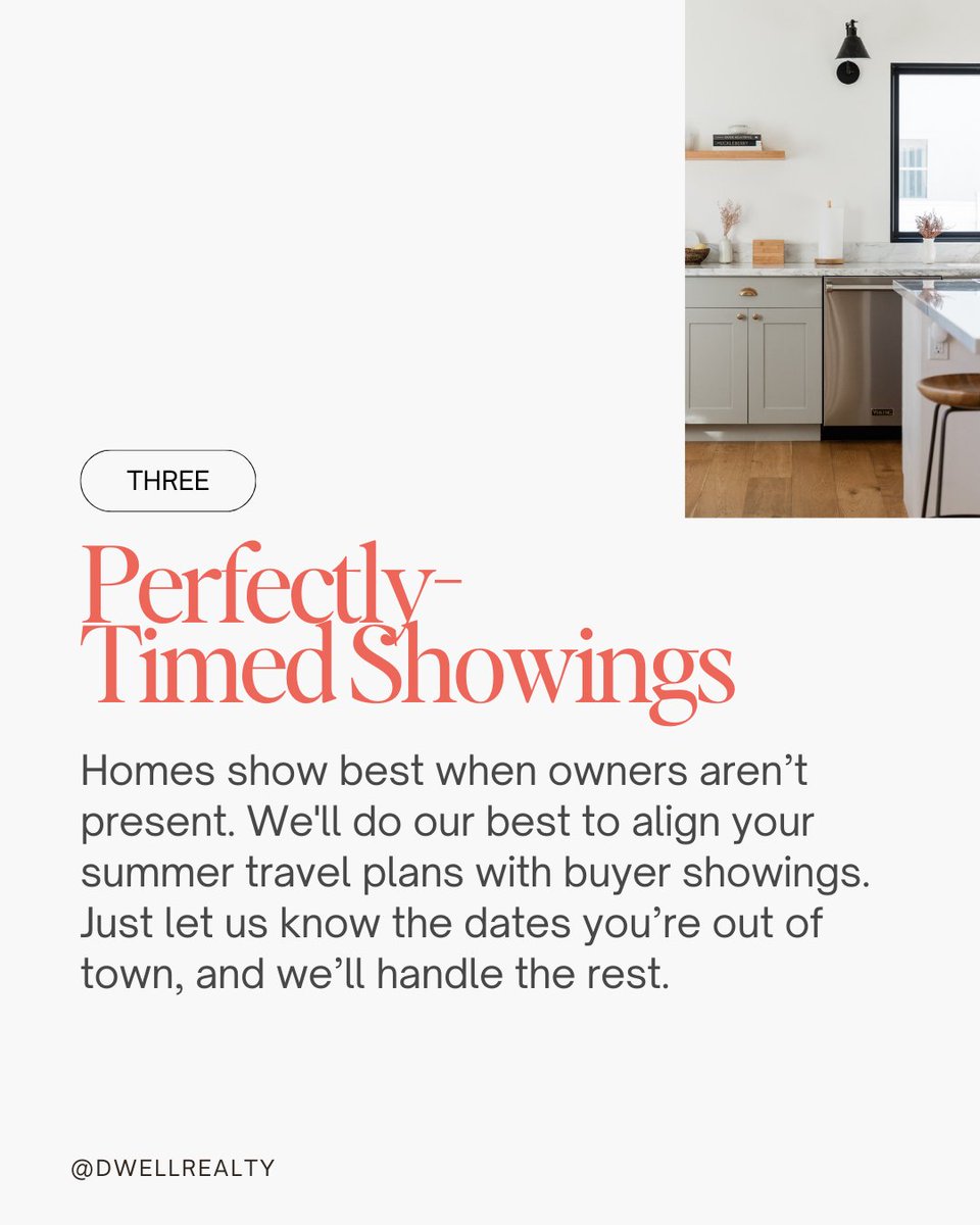 This one's for you IF your summer plans include a "For Sale" sign in your front yard.

The summer brings buyers to the market which means homes sell QUICKLY this time of year. This is why: