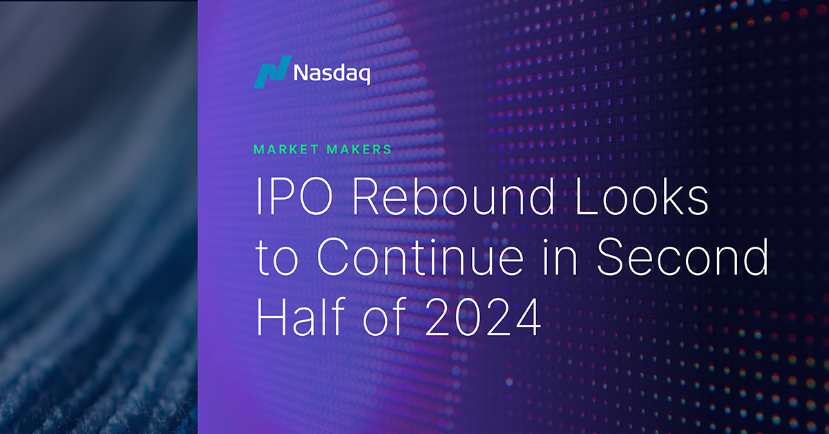 So far in 2024, roughly 100 U.S. IPOs have a trade-weighted return of over 15%. Our latest update to the <a href="/Nasdaq/">Nasdaq</a> IPO Pulse, which rose to a three-year high, suggests the recent pick-up in IPOs should continue into the second half of the year: nasdaq.com/articles/ipo-r… #MarketMakers