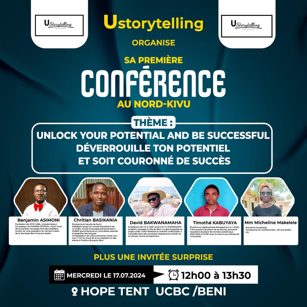 AsimoniBenjamin's tweet photo. En 1ère image, j'ai le plaisir de m'ouvrir en face de l'audience de la 1ère édition de Ustorytelling à l'UCBC.
Quand nos expériences sont au cœur des partages, nous offrons les clés de nos réussites et les causes de nos échecs.

Benjamin-Jeunesse-Paix-Culture 
@Jpcpasbl 
@YfPBiH https://t.co/mtqEGn95l1