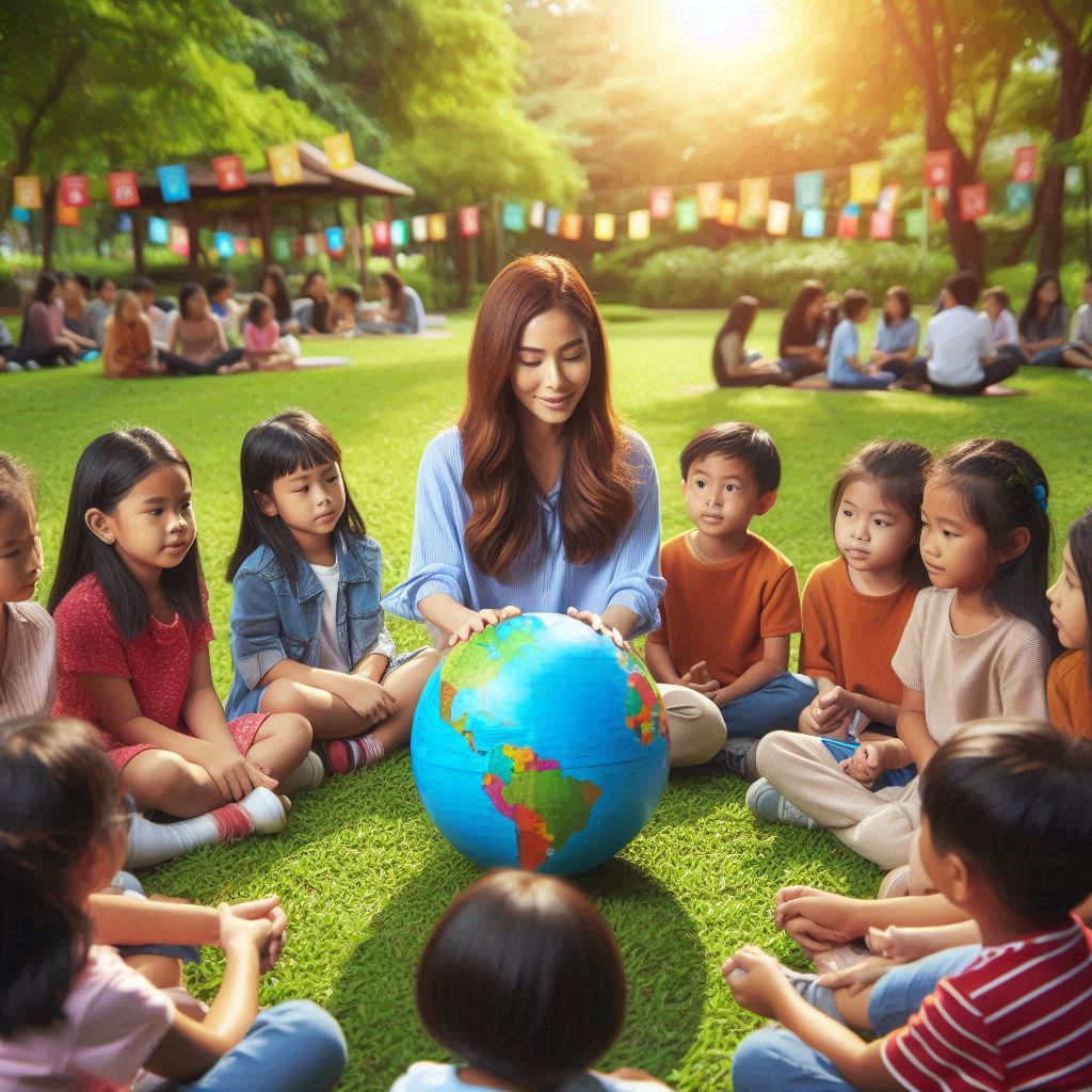Lilileena1's tweet photo. #Teachsustainable  
#Globalization 
#MicrosoftAiImage
#SDGs https://t.co/Slgsg6yESp