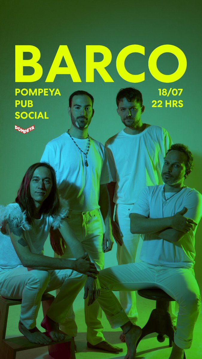 Sorpresa! 💥💥💥

🗓️ ¡Volvemos al oeste! La cita es el próximo jueves 18/7 a las 22hs en Pompeya Pub Social.
 
📍 Dirección: NUESTRA SEÑORA DEL ROSARIO DE POMPEYA 2413, CASTELAR.

🙌 ENTRADA GRATUITA 🙌

#barcobanda #castelar #pompeya #zonaoeste #indie #pop #rocknacional #show