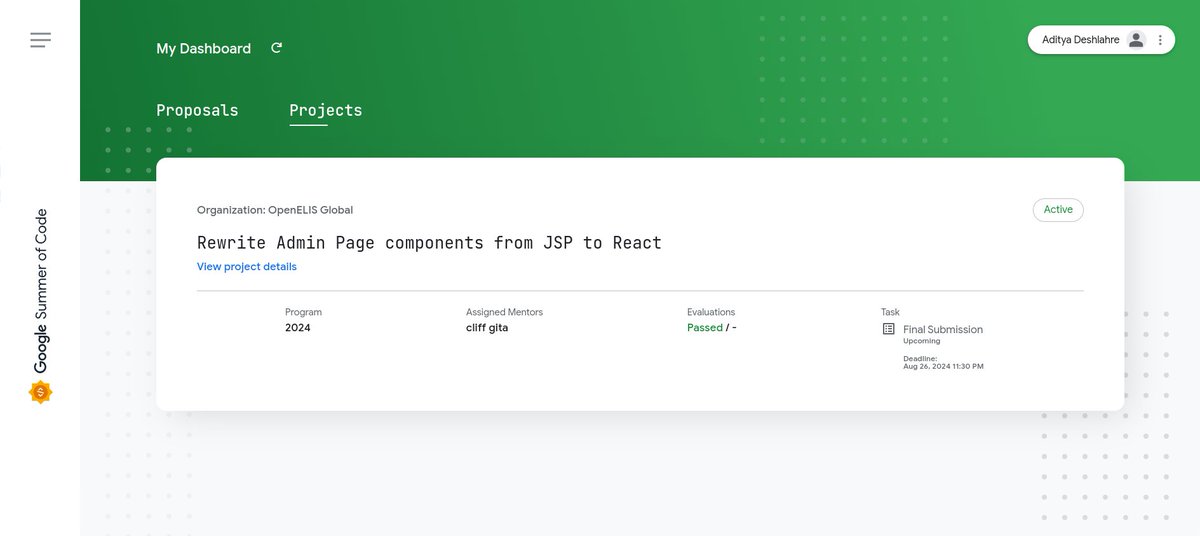 adityadeshlahre's tweet image. Phase 01 completed #GSoC24 Passed Mid Term Evaluation! 🤍🟢

#GoogleSummerOfCode #GSOC #GSOC2024 #GSoC