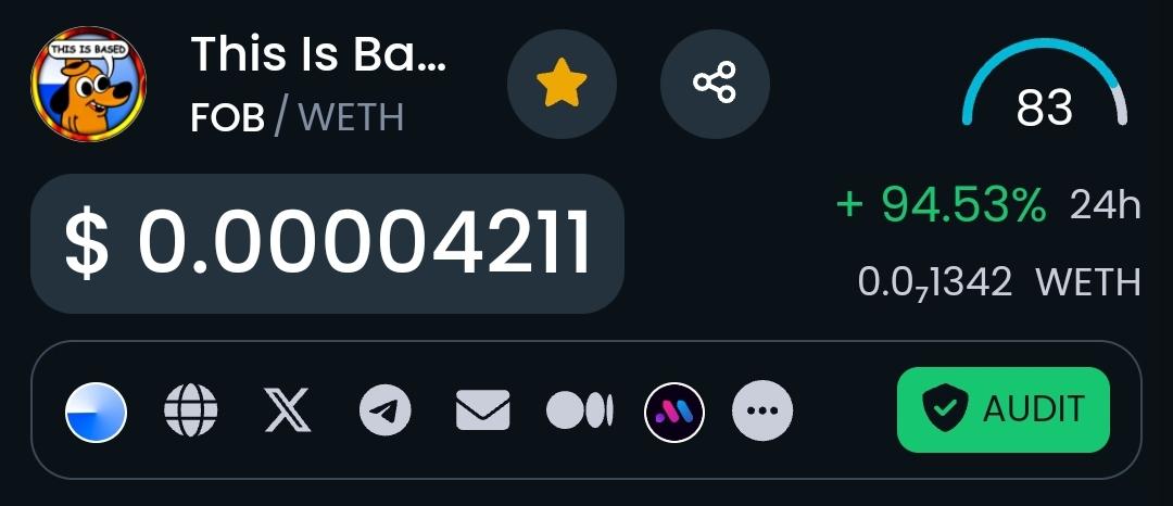 _TheBasedOne_'s tweet image. Js! Get you some $FOB! @thisisbased_ 

0xa2eb776f262a7d001df8606f74fcfd3ee4a31cc4