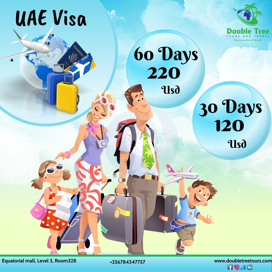 Double_Tree1's tweet photo. 🏙️ **Special Tourist Visa Sale** 🏙️

**Why Wait? Discover Dubai Today!**

- **Fast Processing**
- **Budget-Friendly Rates**
- **Easy Application**

🌟 **Limited Time Offer** 🌟

Contact Us Now:
 📞0784347757
📧 tour@doubletreetours.com 

✨ Your Adventure in Dubai Awaits✨ https://t.co/jhz2vKcXbO