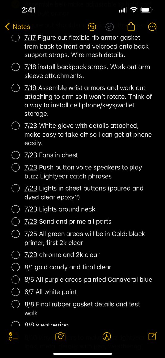 BuzzKnightyear's tweet image. That’s a doozy of a timeline, but I might be able to test out this suit at Tampa Bay Comic Con if things go okay!!