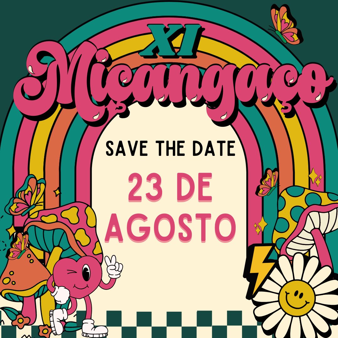 ACALMEM SEUS CORAÇÕES, VEIO AÍ A NOTÍCIA QUE TODOS AGUARDAVAM! 🍄🦋

🪩 VENHA COMEMORAR O FINAL DESSE SEMESTRE NO MIÇANGAÇO XI 

NOVIDADES EM BREVE! 🌈