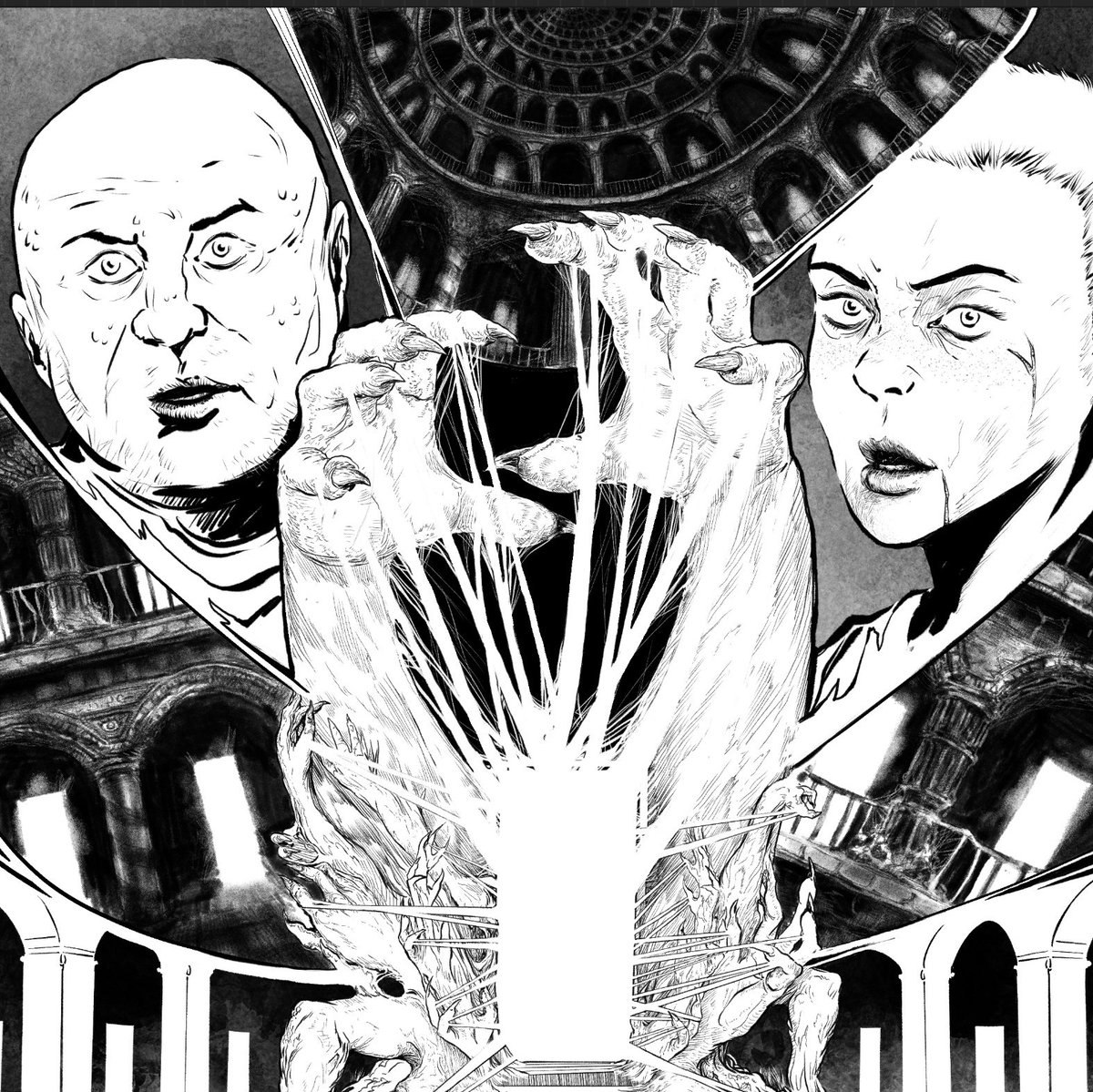 Dossier WIP 
J'ai tellement pas envie de me rater sur ce projet que j'y vais doucement sur la création du dossier pour montrer tout son potentiel en seulement quelques phrases et quelques planches.... 
🤯
🥵
#bd #wip #noiretblanc #encre #crayon #projet #comics