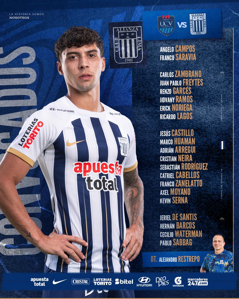 ClubALoficial's tweet photo. 📋𝗖𝗢𝗡𝗩𝗢𝗖𝗔𝗗𝗢𝗦. ✅

Esta es la lista de jugadores convocados para el partido ante @clubucv en 𝗧𝗿𝘂𝗷𝗶𝗹𝗹𝗼.

#ConAlianzaSiempre
#ComprometidosConElALiento https://t.co/UyekVAGjrQ