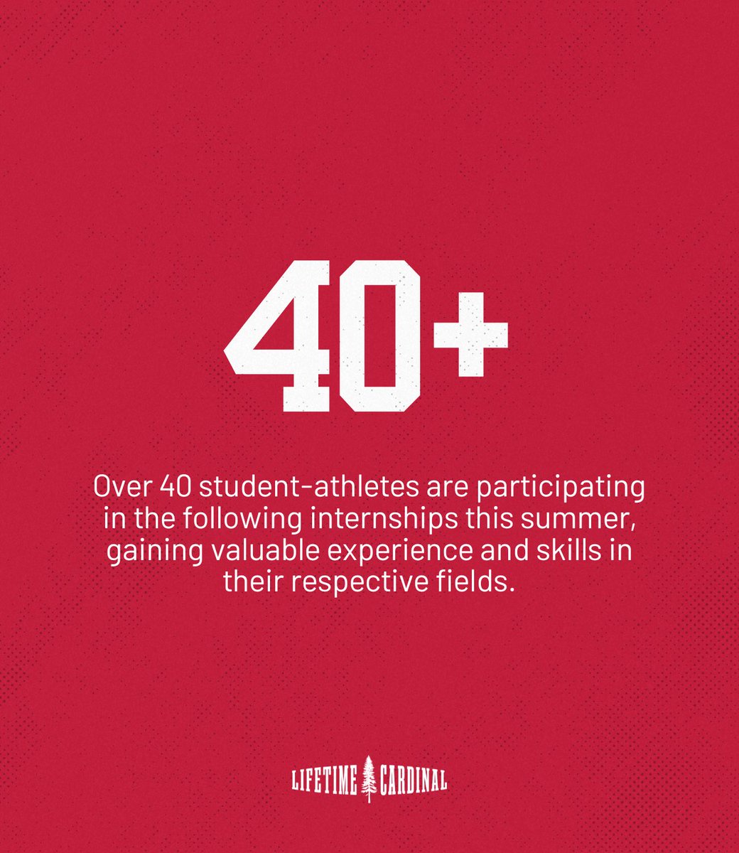 Lifetime_Card's tweet image. It may be summer, but the grind doesn’t stop for #NerdNation 🤓
⁠
Check out where some of our student-athletes have been interning this summer through the help of #LifetimeCardinal! 💼