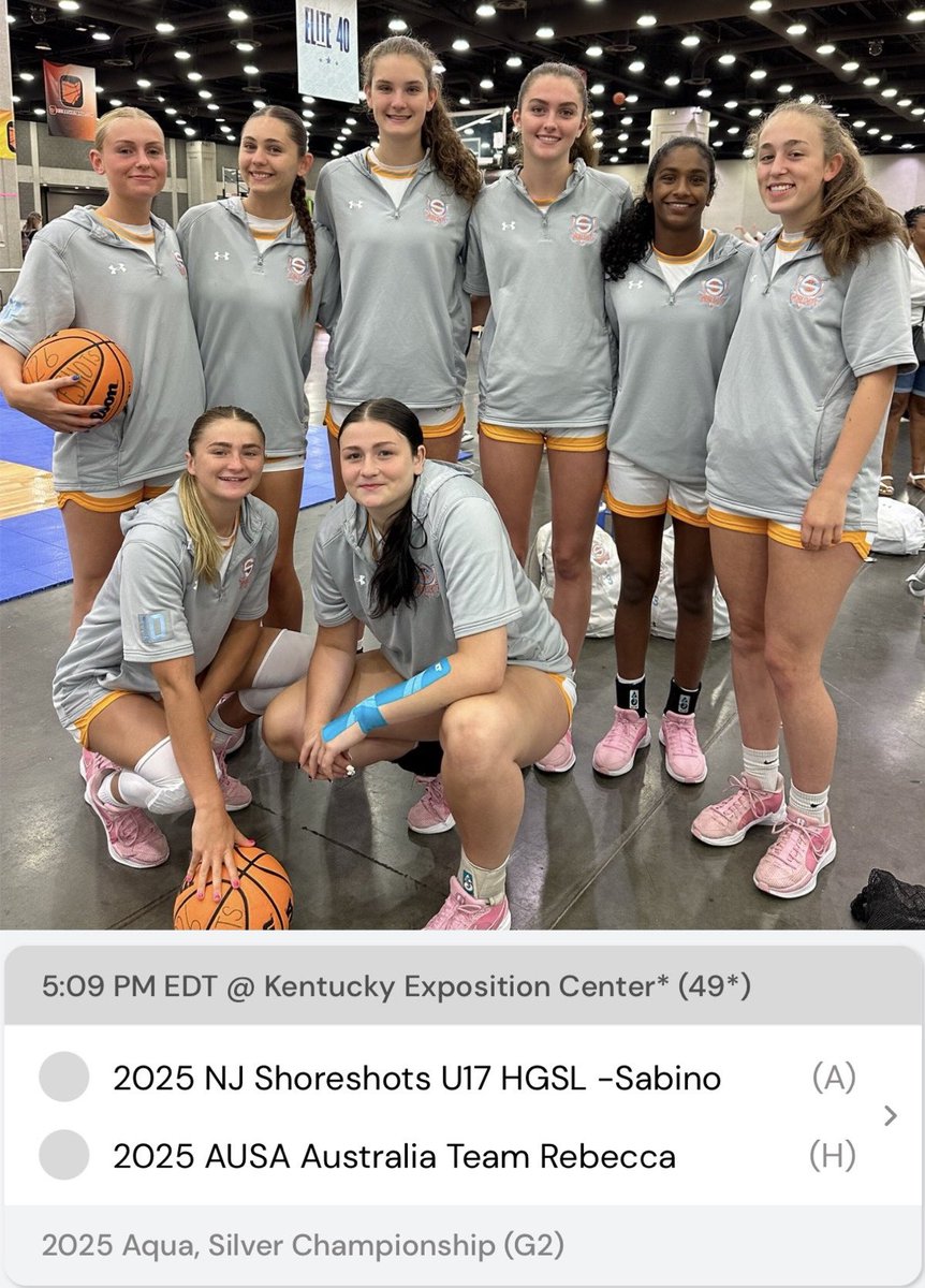 Up next, 5:09 on court 49 <a href="/ShoreshotsGirls/">NJ Shoreshots Girls- HGSL</a>
