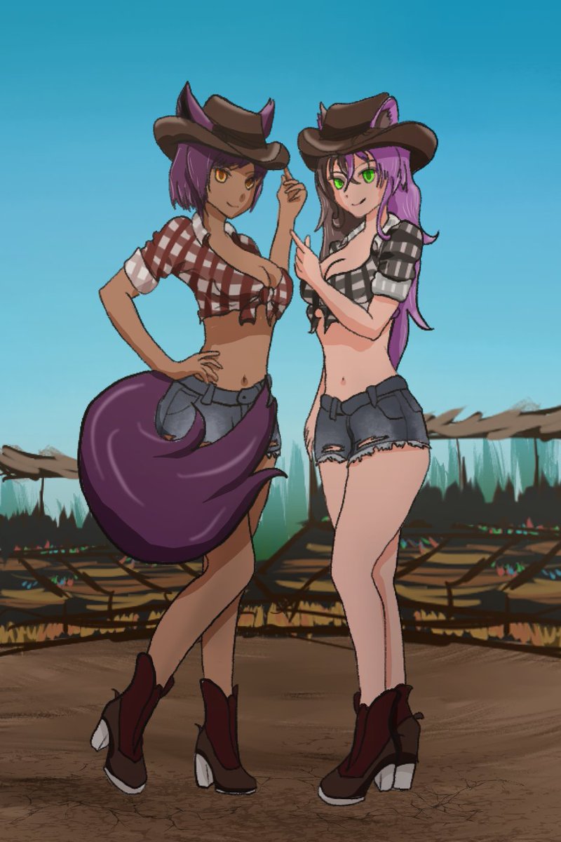 What happens between a fox girl and cat girl at the Calgary Stampede STAYS at the #CalgaryStampede!! <a href="/Jenotypical_TTV/">Jenotypical</a> 

Amazing art by <a href="/kirimae/">Kirimae, Queen of Caffeine</a>
