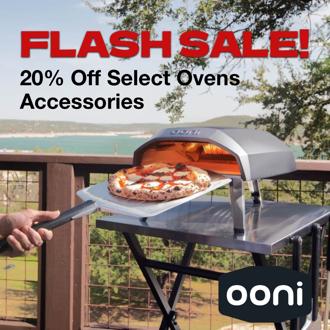 abeetz_'s tweet photo. FLASH SALE!  20% Select Ooni Karu &amp; Koda Pizza Ovens &amp; Accessories. Link https://t.co/q6hSnDskaL

#deal #pizza #pizzaoven #ooni #oonipizzaoven #oonikoda #oonikaru #sale https://t.co/J5Xk99kMlz