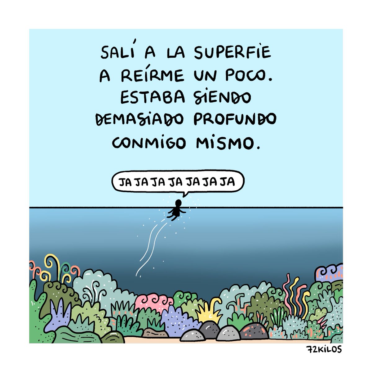 72kilos's tweet photo. Salí a la superficie. https://t.co/HjGmTqTTHR