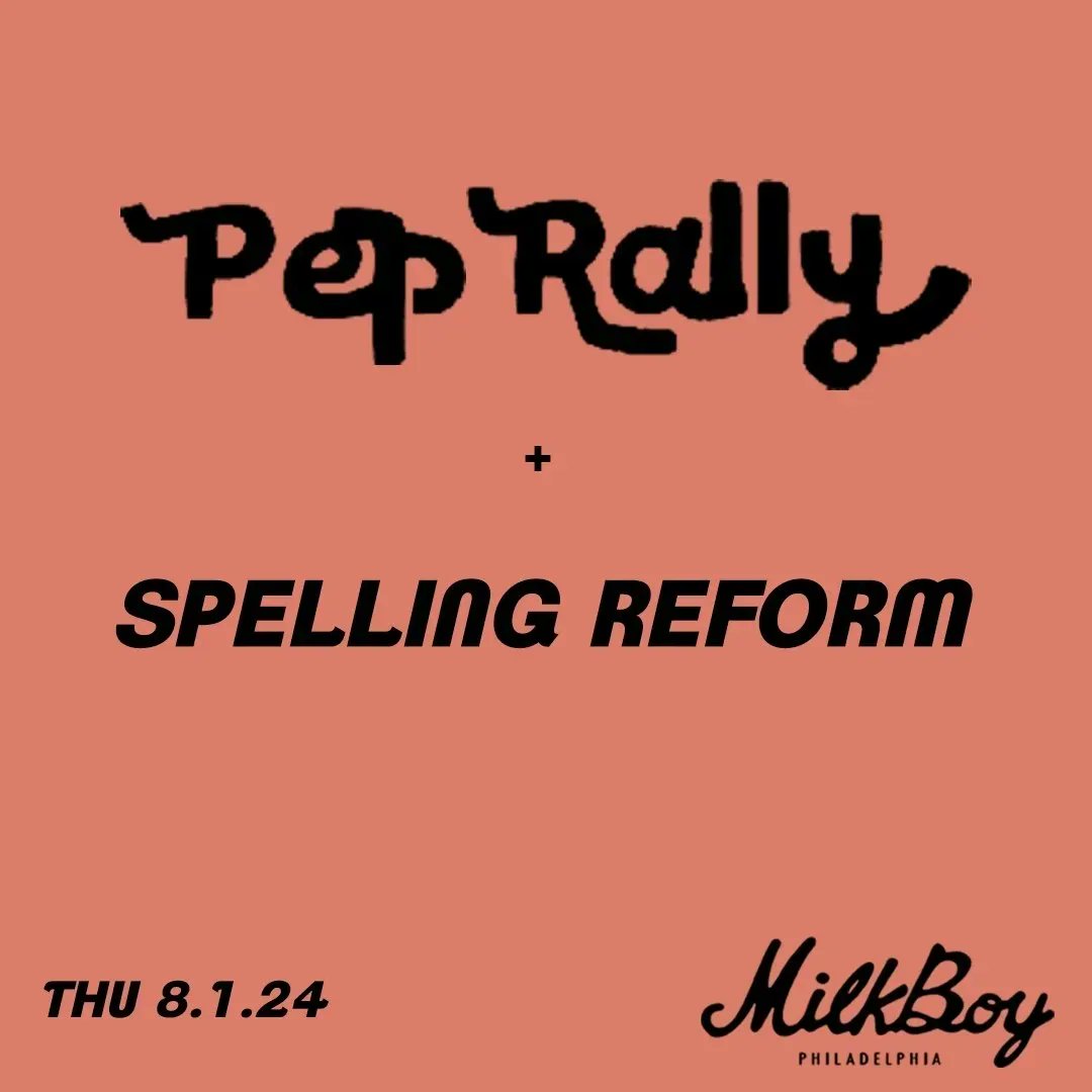 Yo! It's Mark.
We're at @milkboyphilly on Thursday, August 1 with Pep Rally. It'll be a chance to start your summer weekend early, no?
Grab advance tix here: milkboyphilly.com/listing/pep-ra…. See you there!