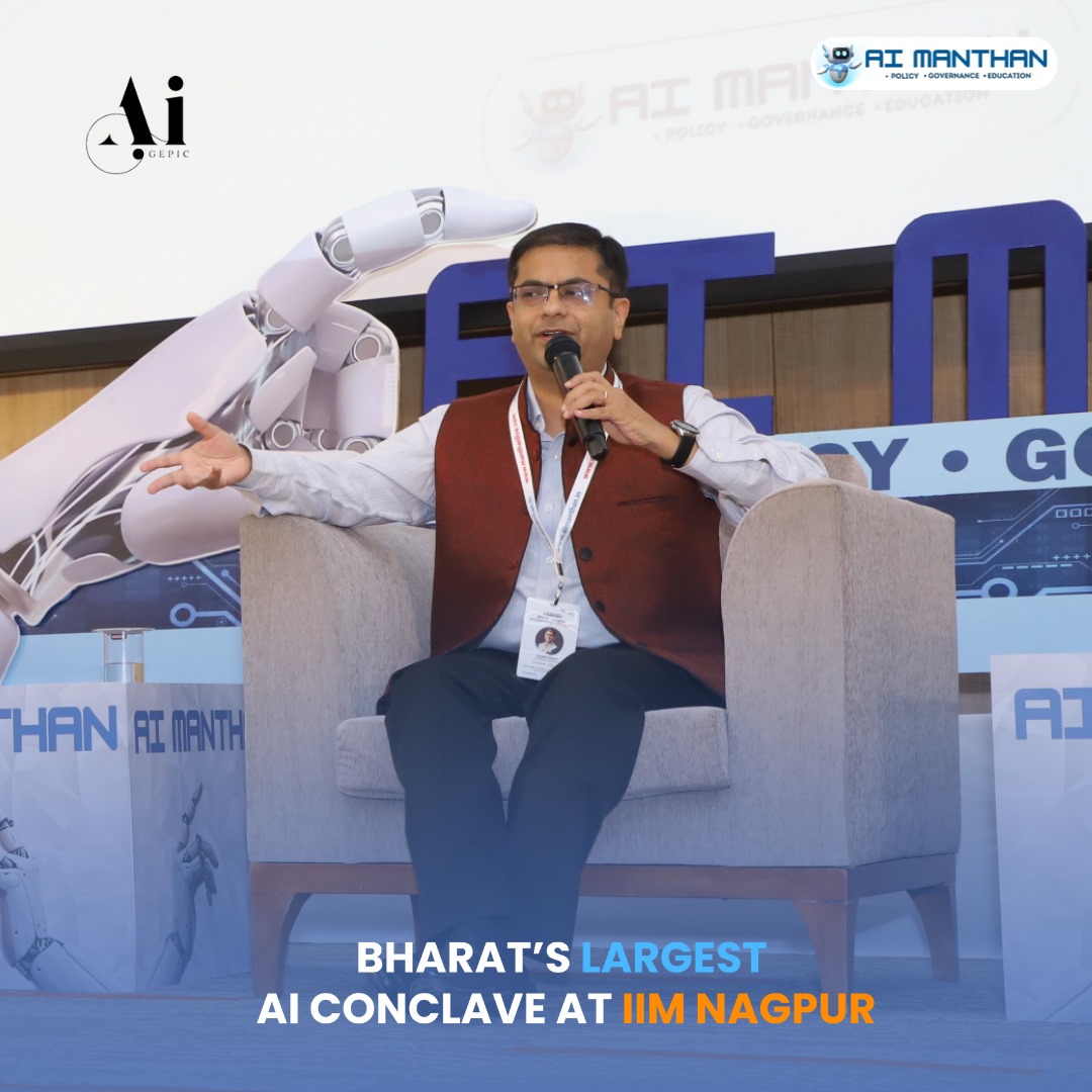 aimanthan's tweet photo. Shobhit Mathur joins the insightful discussion on fostering innovation in AI at AI Manthan Conclave.
#aimanthan #manthanai #conclave
#conference #iim #iit #nit #iiit #iimnagpur
#iisc #vishwamanthanresearchfoundation #vrf
#ai #manthan #research #researchpaper #researchwork https://t.co/xbxO528NbT