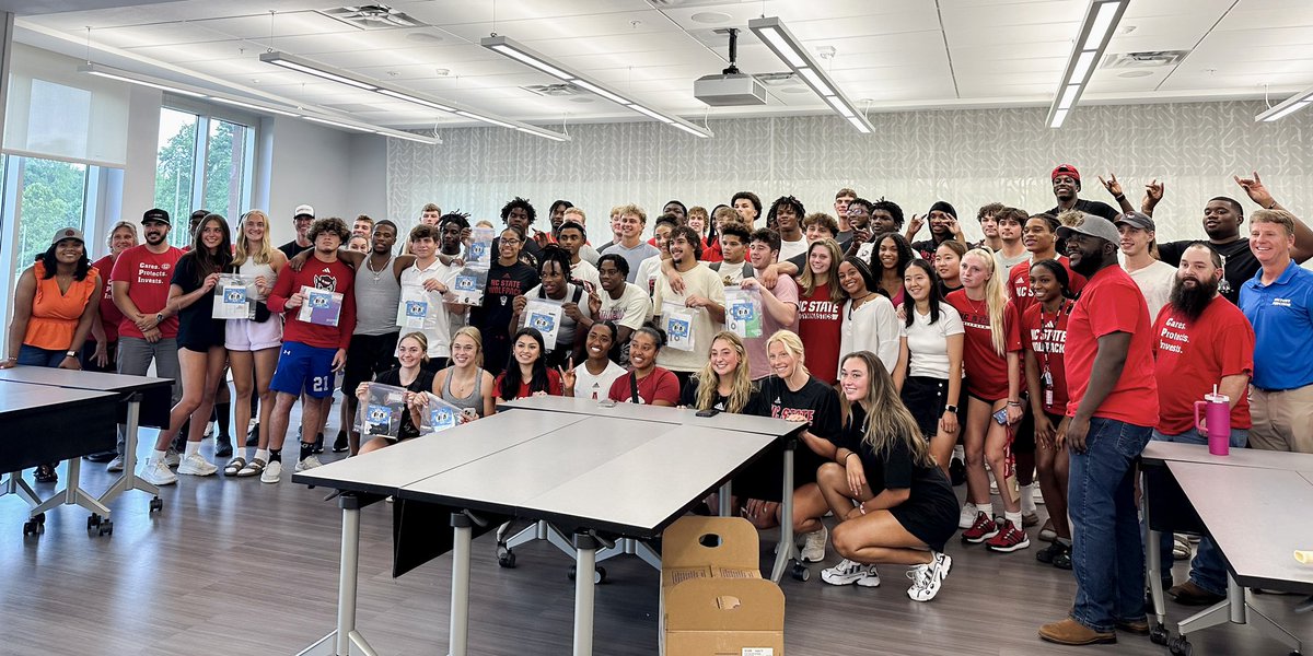 The Wolfpack spends its summer giving back 🐺

Incoming student-athletes and Pack United teamed up with <a href="/cpisecurity/">CPI Security</a> and <a href="/VictoryJunction/">Victory Junction</a> to pack activity kits for children with extended hospital stays. 

#StrengthInThePack