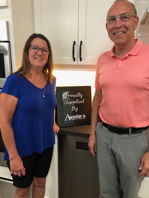 The team at Austin's Appliance &amp; Sleep Centre recently donated a new dishwasher for Huron Hospice Bender House.  We want to thank Deb Austin (in the photo), her husband, Bob, and the rest of the team - Annie Clements, Joe Fritzley and Ann Schoemaker.