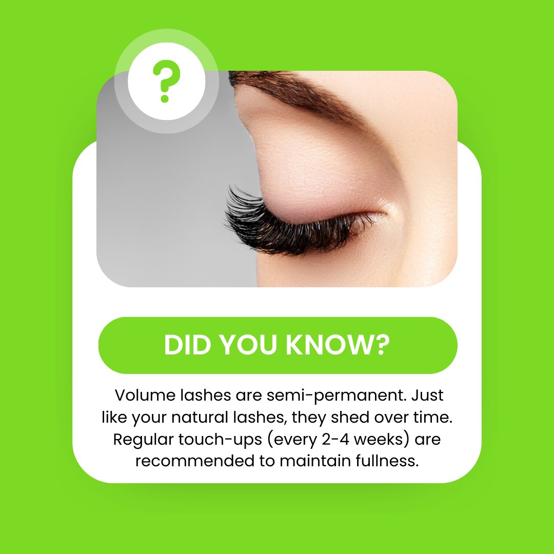 Carolinaeyecndy's tweet image. Want to keep your volume lashes full and gorgeous? Remember, they shed just like natural lashes. Regular touch-ups every 2-4 weeks will help maintain that stunning look.

#volumelashes #lashcare #lashmaintenance #beautyservices #lashlove #semipermanentlashes #lashartistry