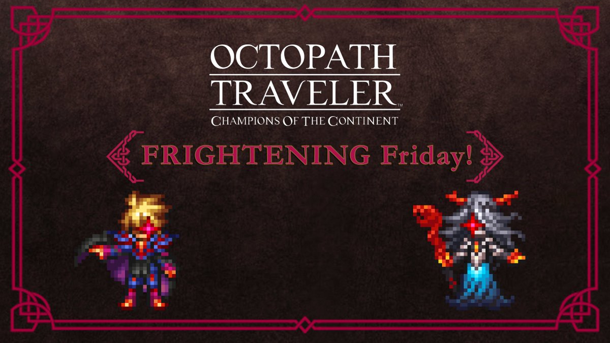 octopath_cotc's tweet photo. The Dark Lords from the LIVE A LIVE crossover are here to cast you all a Frightening Friday!

As frightening as they are, has everyone attempted to guide O. Odio and S. Odio? Which of the two have you guided, and will you be going for both? Let us know! 

#OCTOPATHCotC https://t.co/cVqy0Nu2GL