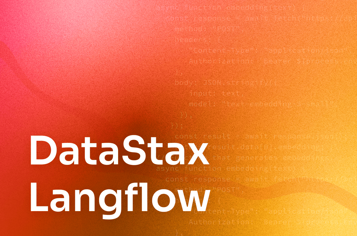 SonicDMG's tweet image. What if building a genAI app could be made much easier?

Enter @DataStax Langflow! 🎺

Langflow makes it easier for developers to quickly use any vector database, embedding model, or LLM to design and test RAG applications + GenAI apps:

ow.ly/IBgS50SAnyF

#GenAI #DataStax