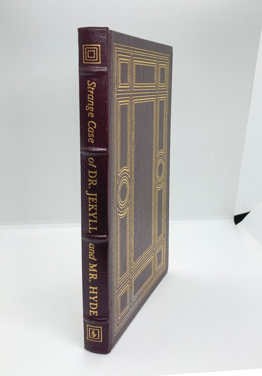 HudsonPulp's tweet image. Robert Louis Stevenson &quot;Strange Case of Dr. Jekyll and Mr. Hyde&quot; c.1980 Vintage leather hardcover Easton Press etsy.com/listing/175936…
 #SocietalCommentary #InfluentialBooks