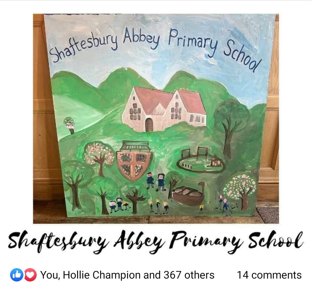 🎉🎉 hi all, can you take a moment to vote for my daughter's school art competition - with 12 hrs left votes count!  
Please hit LIKE for  SHAFTESBURY ABBEY PRIMARY SCHOOL entry. 
Go to facebook.com/share/p/GnWiHZ… and LIKE the Shaftesbury abbey primary school picture