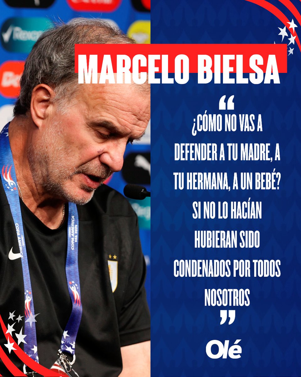 Marcelo Bielsa EXPLOTÓ en conferencia de prensa tras los incidentes entre los jugadores de Uruguay y los hinchas de Colombia 🗣️🤬