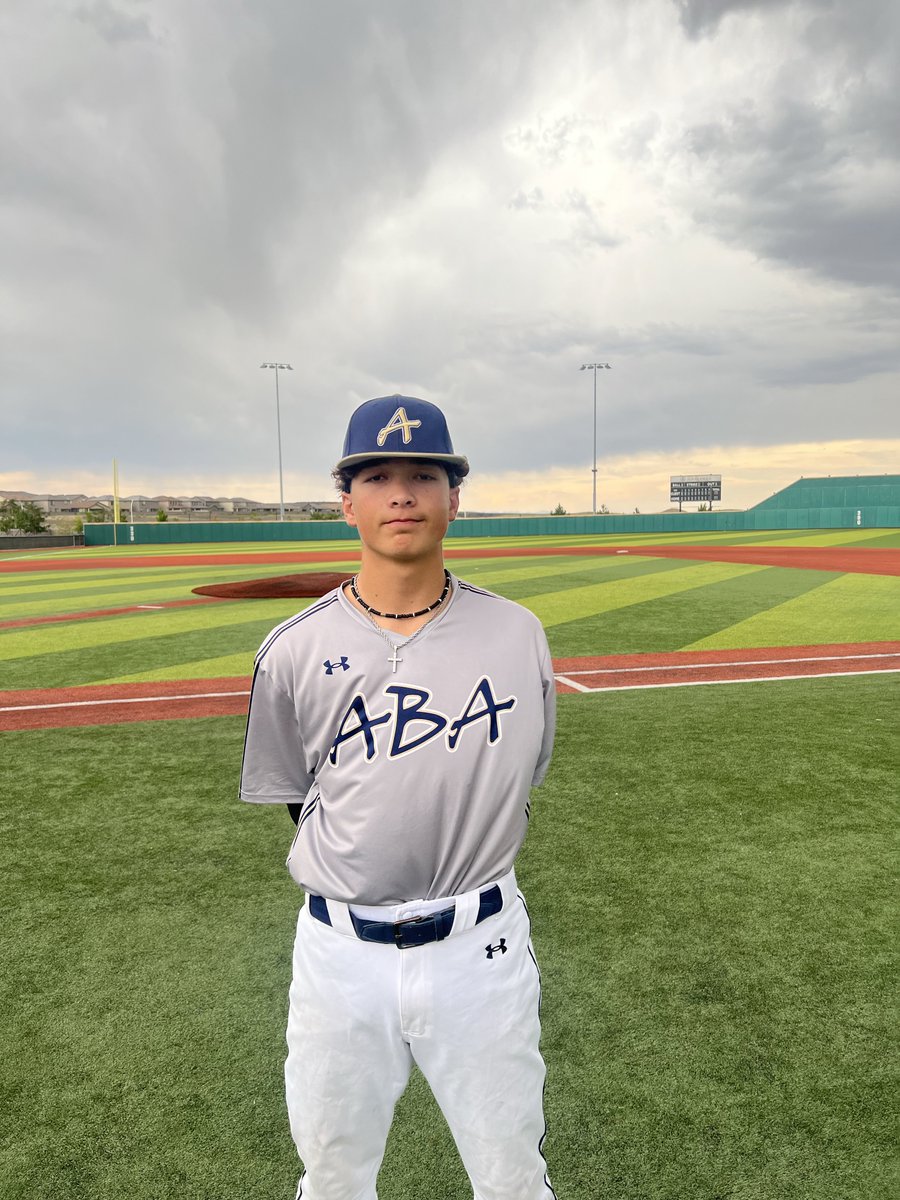 F: <a href="/AbqBaseballAcad/">Albuquerque Baseball Academy</a> 2027 Navy 14, ABA Gold 2026 Gold 0
PoG: <a href="/sean_melloy/">Sean Melloy</a> 6 IP, 5K, 0 ER