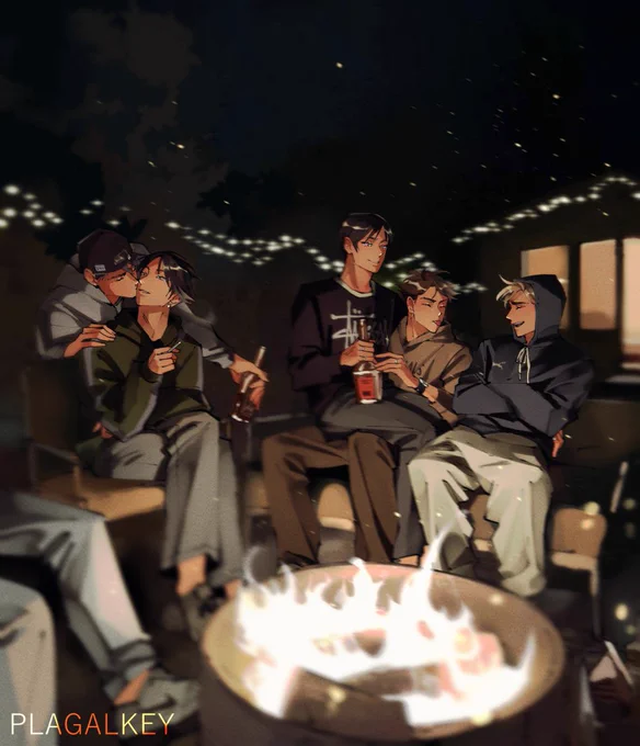 warmth (street racing au) #atsuoikage #sunaosa #haikyuu