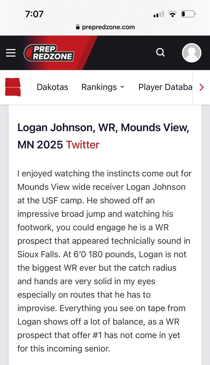 Logan Johnson (@loganj_mv) on Twitter photo Thank you <a href="/NWahlScouting/">Nate Wahl</a> for the write up! <a href="/PrepRedzoneMN/">Prep Redzone Minnesota</a> <a href="/MoundsviewFB/">Mounds View Football</a> <a href="/MobergAaron/">Coach Moberg</a> Thank you <a href="/NWahlScouting/">Nate Wahl</a> for the write up! <a href="/PrepRedzoneMN/">Prep Redzone Minnesota</a> <a href="/MoundsviewFB/">Mounds View Football</a> <a href="/MobergAaron/">Coach Moberg</a>