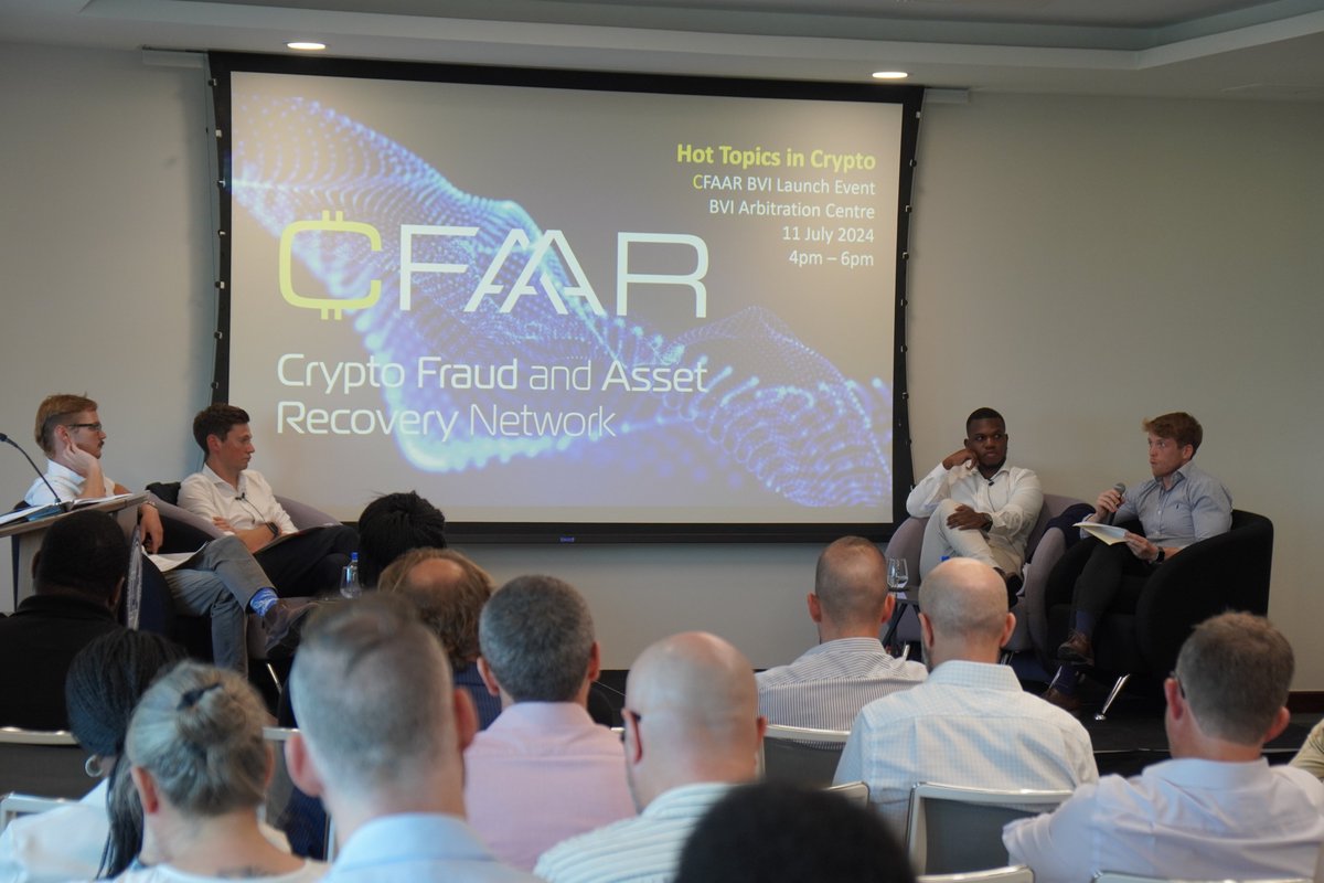 We are pleased to share that the Crypto Fraud and Asset Recovery (CFAAR) recently hosted its highly anticipated launch event at the BVI International Arbitration Centre.

<a href="/GrantThornton/">Grant Thornton</a> <a href="/OgierGroup/">Ogier</a>

#bviiac #arbitration #CFAAR