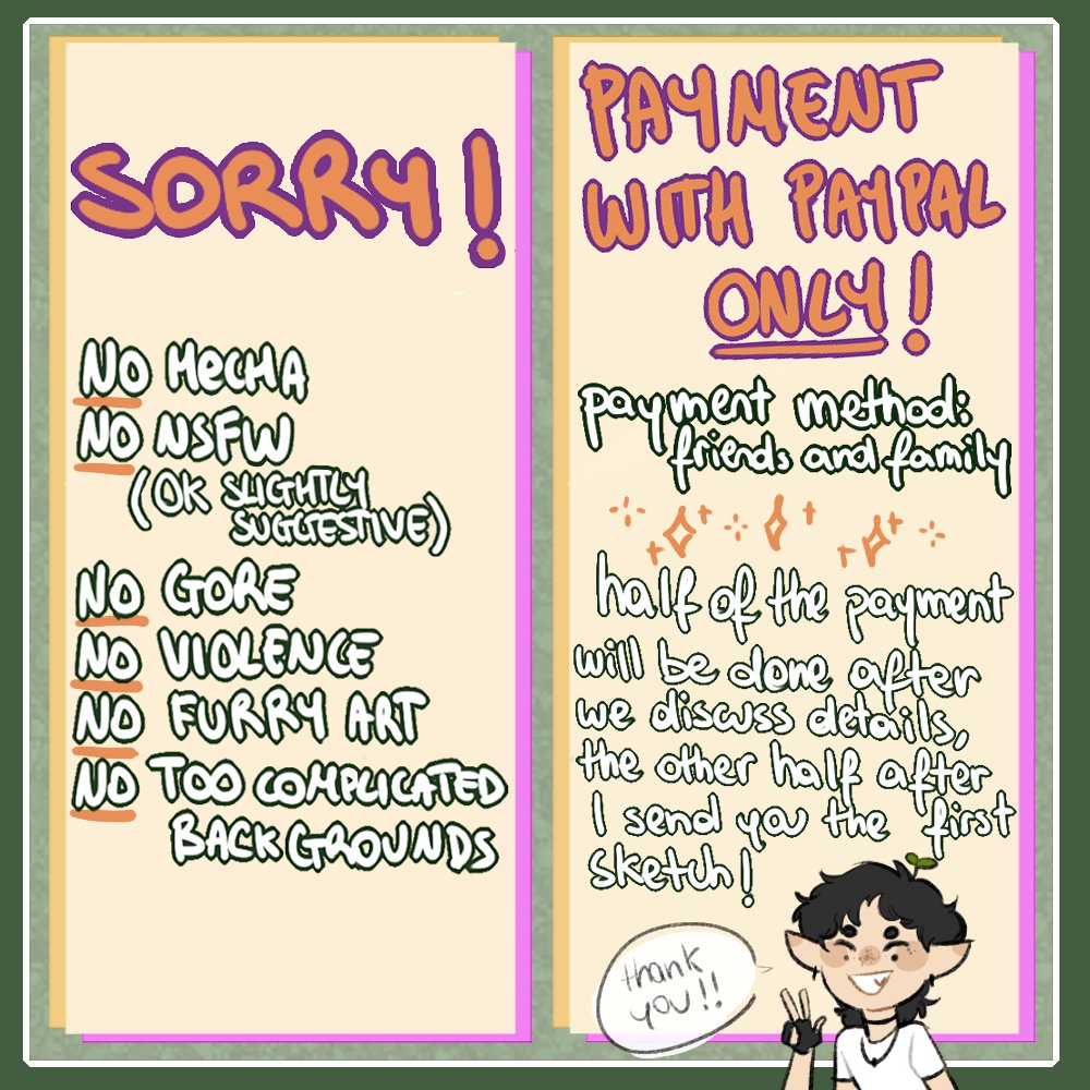 skysmadness's tweet photo. I'll be opening 3 SLOTS which I cannot guarantee will be ready for the end of the month (July).

It's my first time opening commissions so apologies in advance for the eventual rustiness!

If you can't commission me, any sort of engagement (but mostly shares) is appreciated! https://t.co/CBAGGkdGVE