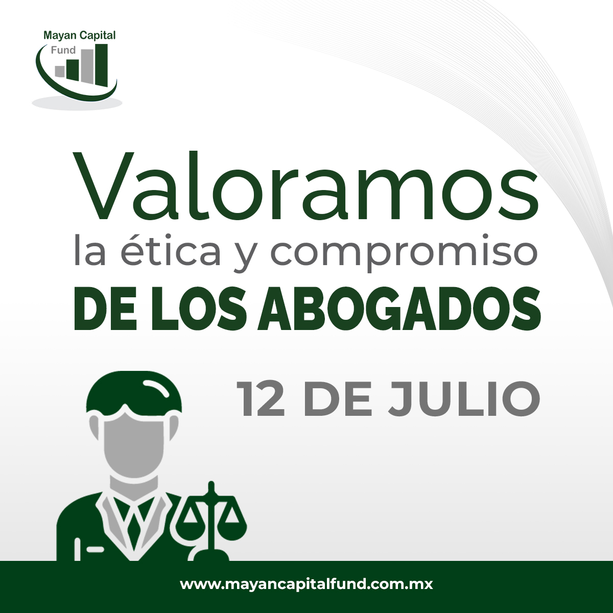MayanCapital's tweet photo. Celebramos el Día del Abogado, reconociendo su vital rol en la justicia y apoyo en nuestras gestiones financieras. https://t.co/NV8OaI2cIl