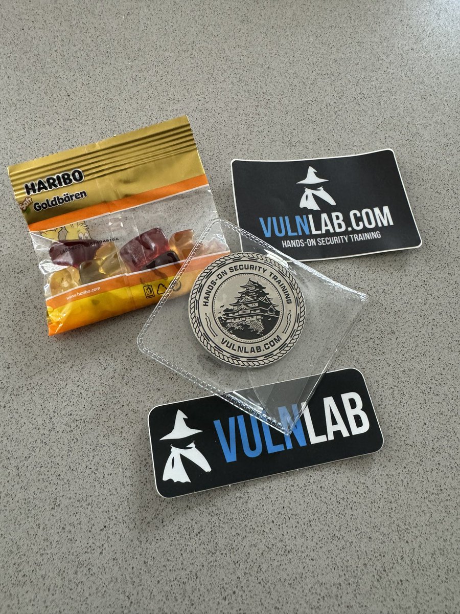 Just got some nice swag from <a href="/vulnlab_eu/">Vulnlab</a> 😄