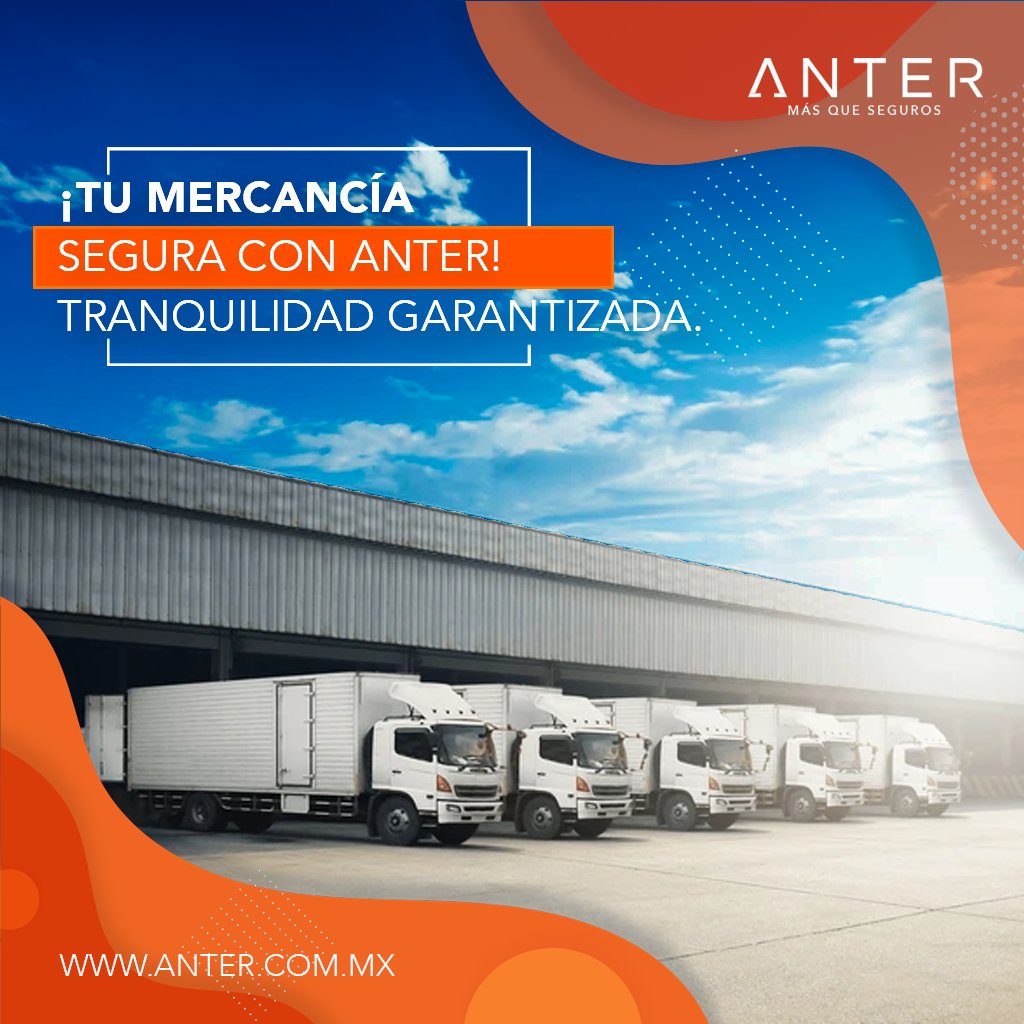 AnterMx's tweet photo. ¡Tu mercancía segura con Anter! Tranquilidad garantizada. ✅🛡

#Anter #SeguroDeMercancias #Proteccion https://t.co/upiUmELuzg